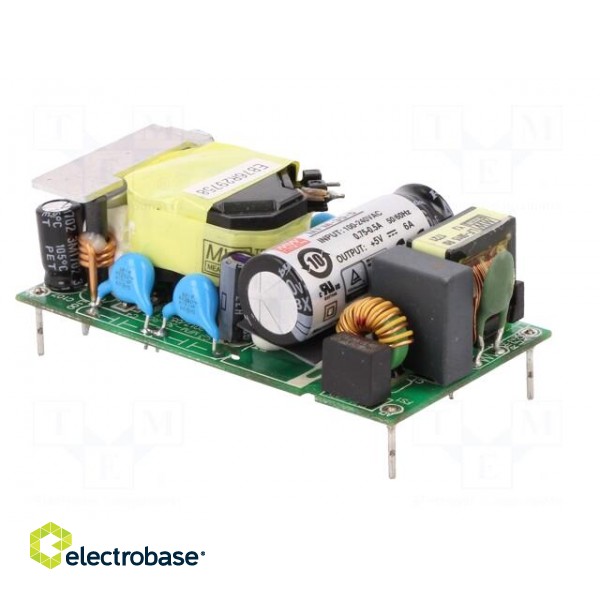 Power supply: switched-mode | open | 30W | 80÷264VAC | OUT: 1 | 5VDC | 6A image 8