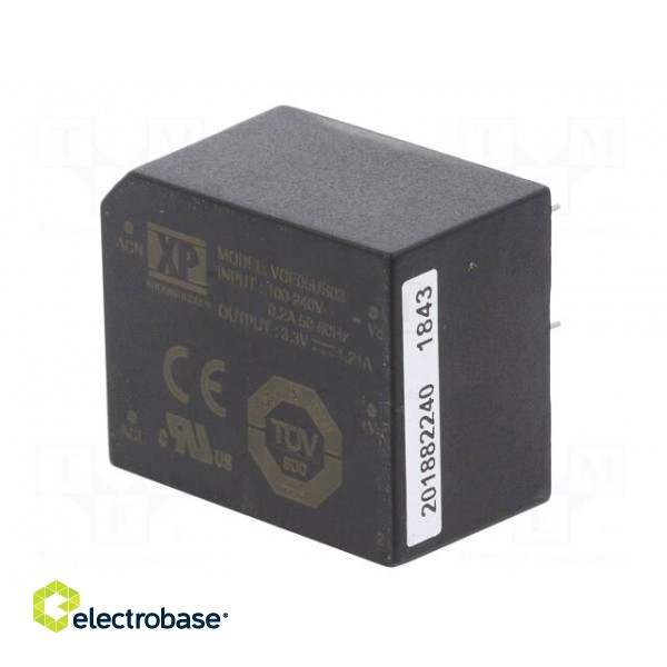 Converter: AC/DC | 5W | 85÷264VAC | 3.3VDC | Iout: 1210mA | OUT: 1 | 78% image 4