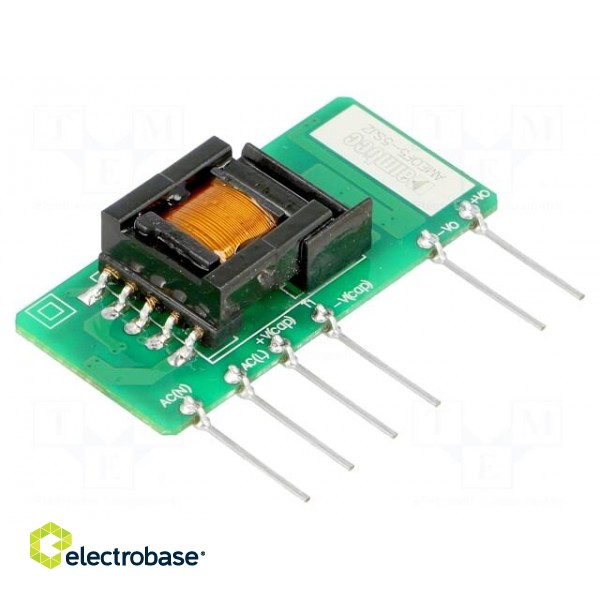 Converter: AC/DC | 5W | Uout: 5VDC | Iout: 1000mA | 74% | Mounting: PCB image 2