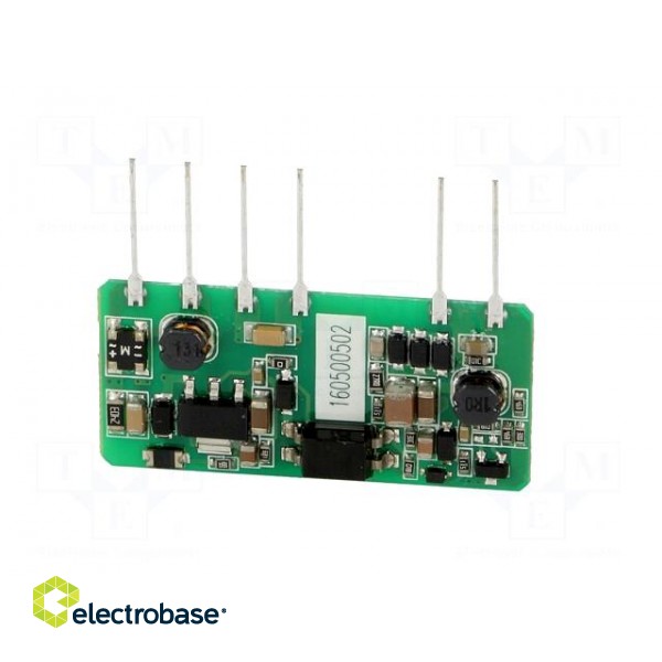 Converter: AC/DC | 5W | Uout: 5VDC | Iout: 1000mA | 74% | Mounting: PCB image 8