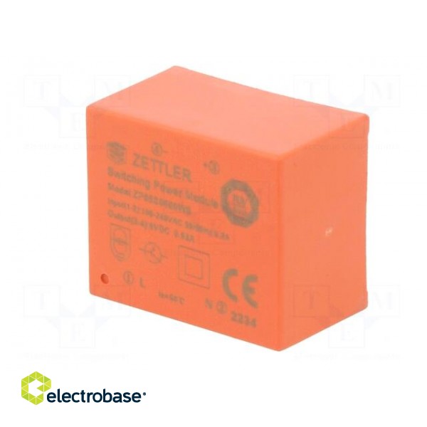 Converter: AC/DC | 5W | 85÷265VAC | Usup: 100÷370VDC | Uout: 6VDC | OUT: 1 image 4