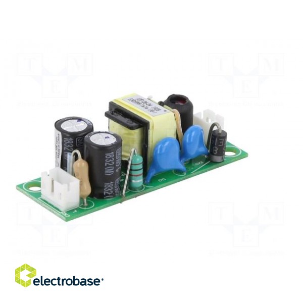 Power supply: switched-mode | open | 6W | 90÷264VAC | 12VDC | 0.5A | 81% image 7