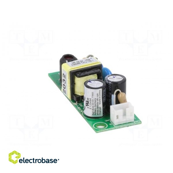 Power supply: switched-mode | open | 6W | 90÷264VAC | 12VDC | 0.5A | 81% image 5