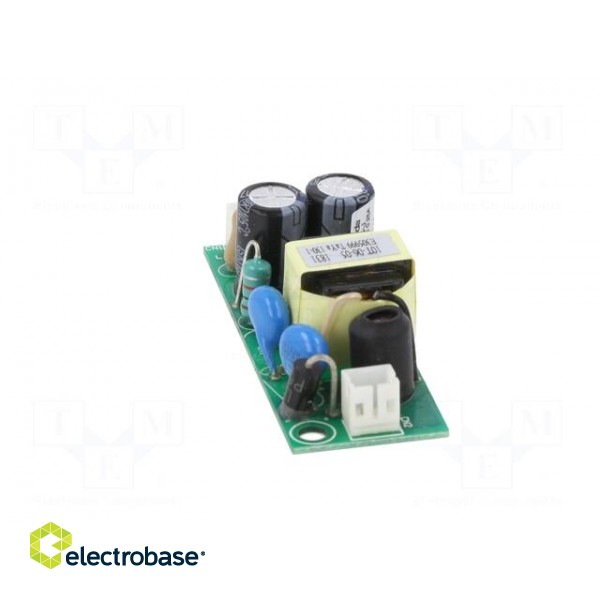 Power supply: switched-mode | open | 6W | 90÷264VAC | 15VDC | 0.4A | 81% paveikslėlis 5