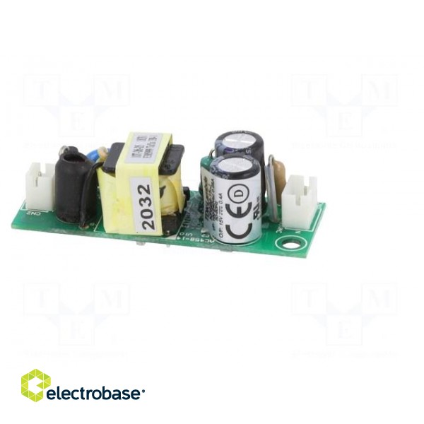 Power supply: switched-mode | open | 6W | 90÷264VAC | 15VDC | 0.4A | 81% paveikslėlis 8