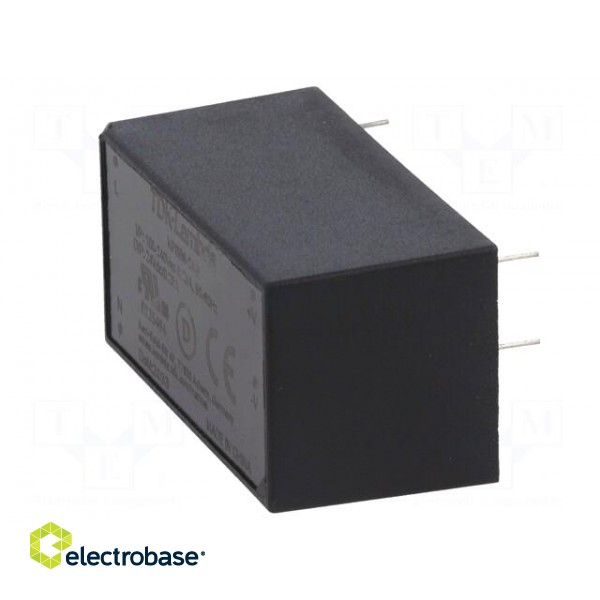 Converter: AC/DC | 6W | 90÷264VAC | 24VDC | Iout: 0.25A | 83% | KPSB6 | THT paveikslėlis 5