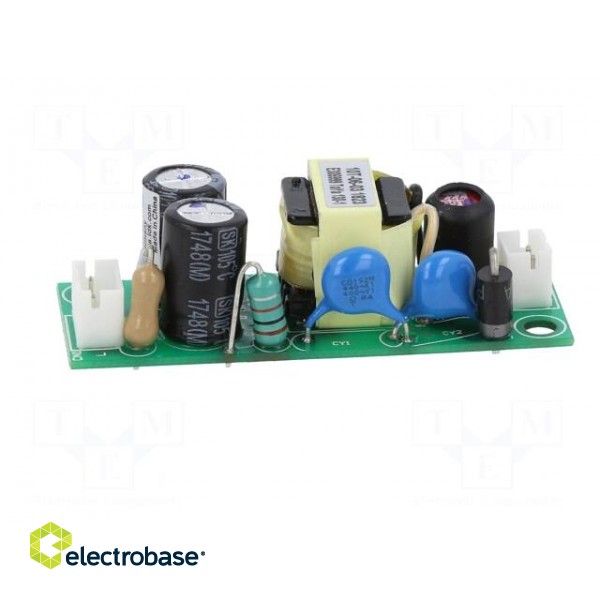 Power supply: switched-mode | open | 6W | 90÷264VAC | 9VDC | 0.67A | 81% image 3