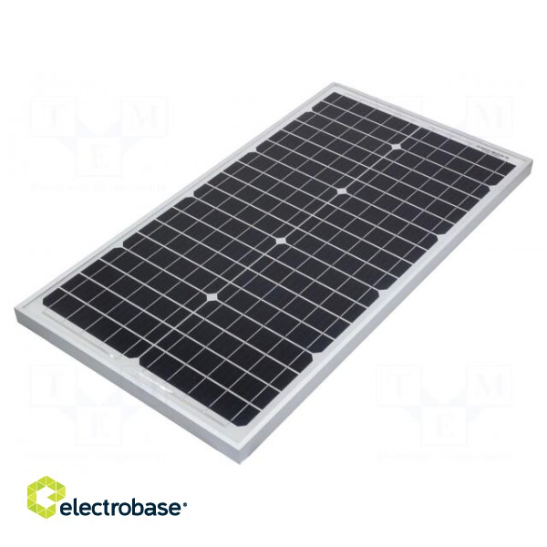 Photovoltaic cell | monocrystalline silicon | 650x350x25mm | 30W image 1