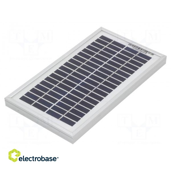 Photovoltaic cell | polycrystalline silicon | 251x140x17mm | 3W image 1
