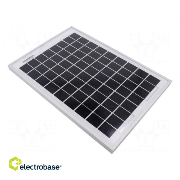 Photovoltaic cell | polycrystalline silicon | 354x251x17mm | 10W image 1