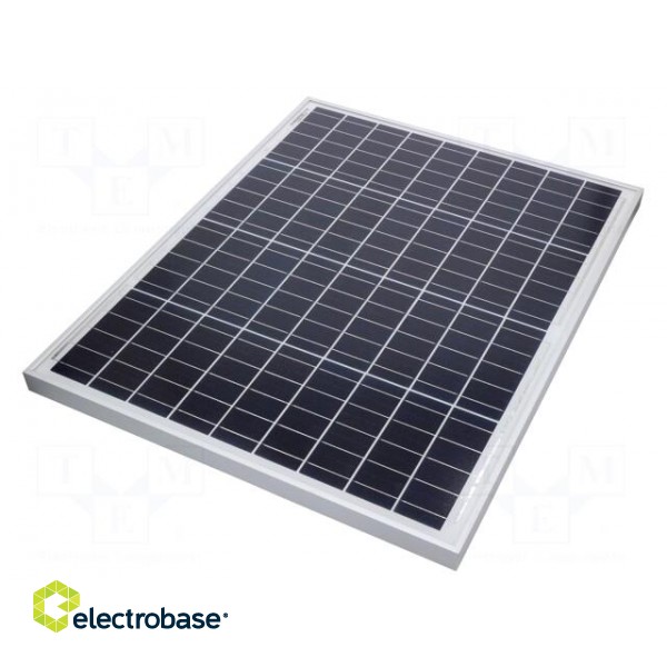 Photovoltaic cell | polycrystalline silicon | 670x530x25mm | 50W image 1