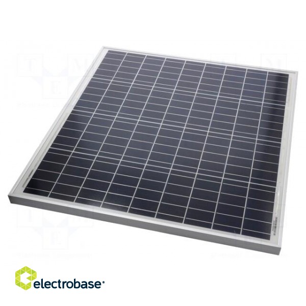 Photovoltaic cell | polycrystalline silicon | 670x650x30mm | 60W image 1