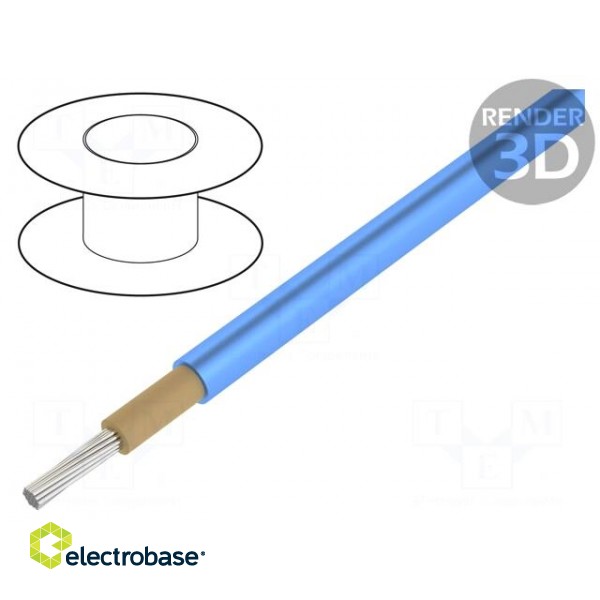 Wire | EN50618,SOLARFLEX®-X H1Z2Z2-K | stranded | Cu | 10mm2 | PO | blue