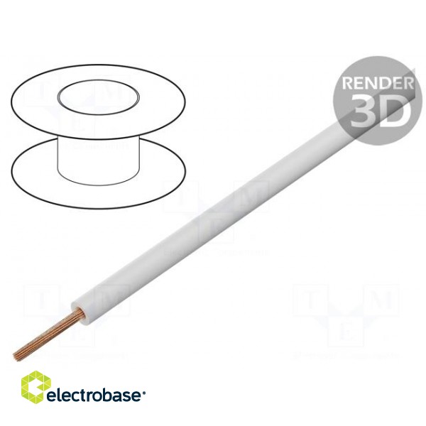 Wire | FlexiVolt-1V,Flexivolt® | stranded | Cu | 0.5mm2 | white | PVC