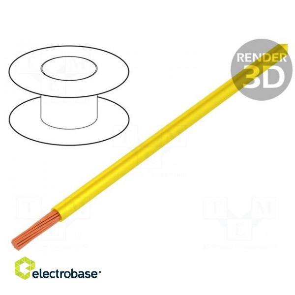 Wire | FlexiVolt-2V,Flexivolt® | stranded | Cu | 0.75mm2 | yellow | PVC