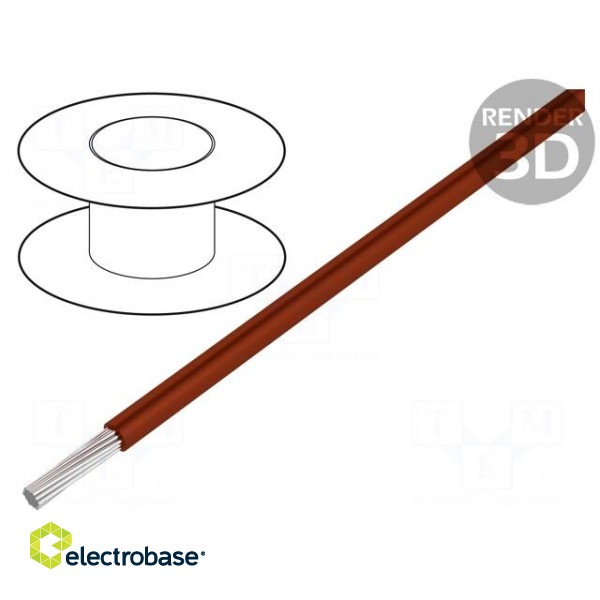 Wire | ÖLFLEX® HEAT 180 SiF | stranded | Cu | 1mm2 | silicone | brown