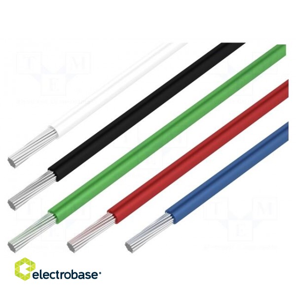 Wire | HookUp Wire PVC | stranded | Cu | 24AWG | PVC | 1kV | 5 x 30.5m image 2