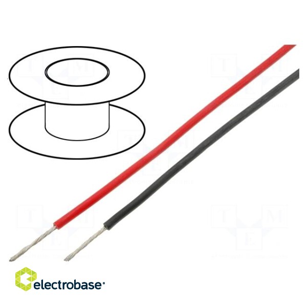 Wire | TLY | stranded | Cu | 0.124mm2 | brown | PVC | 150V | 500m | Class: 5