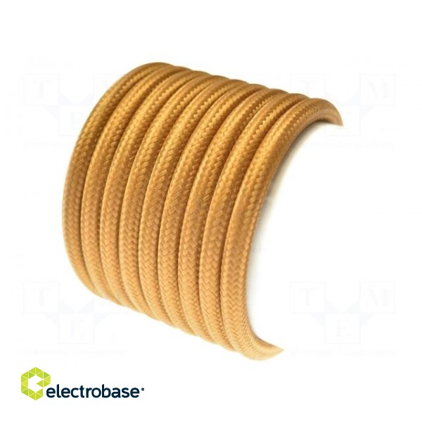 Wire | H03VV-F,OMY | 3G0.75mm2 | round | stranded | Cu | PVC | textile image 2