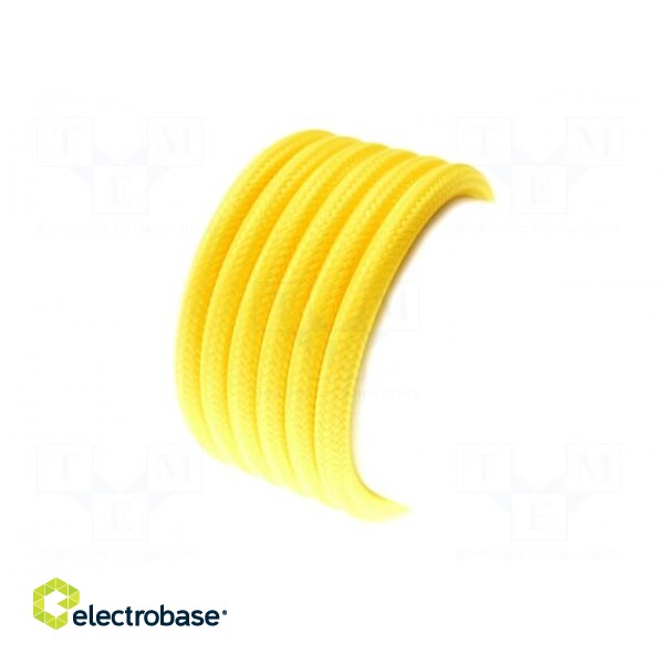 Wire | YTLY | 2x0.5mm2 | round | stranded | Cu | textile | yellow | 150V | 50m фото 2