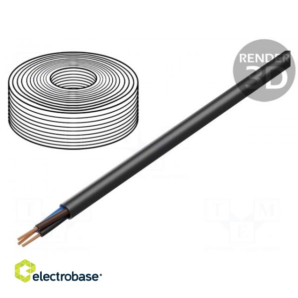 Wire | H07RN-F,TITANEX® | 3G1.5mm2 | round | stranded | Cu | rubber