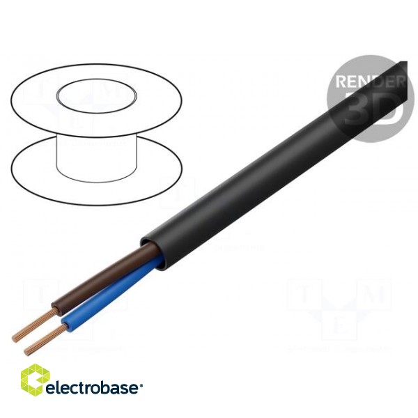 Wire | ÖLFLEX® ROBUST 200 | 2x1mm2 | unshielded | 450V,750V | Cu | black