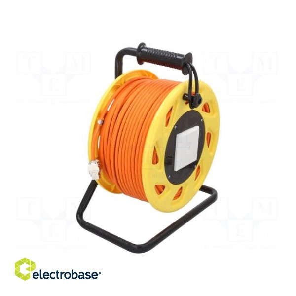 Wire | S/FTP | 7a | solid | Cu | LSZH | orange | 90m | Øcable: 8.2mm image 1