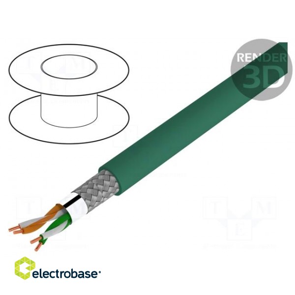 Wire | ETHERLINE® Cat.5e,SF/UTP | 2x2x24AWG | 5e | solid | Cu | PUR