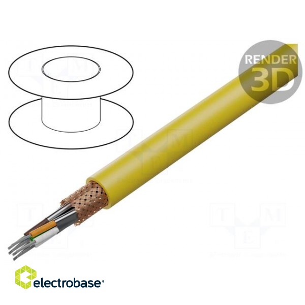 Wire | ETHERLINE® HEAT,S/FTP | 4x2x24AWG | 6a | stranded | Cu | PUR