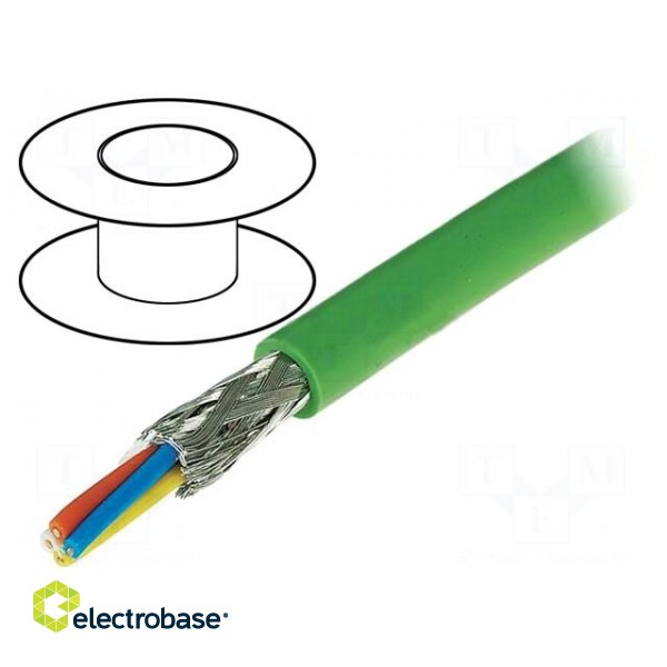 Wire | 4x22AWG | industrial Ethernet,PROFINET | 5 | solid | Cu | PVC