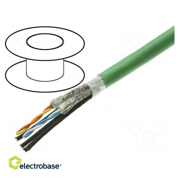 Wire | industrial Ethernet,PROFINET | 5 | stranded | Cu | FRNC | green