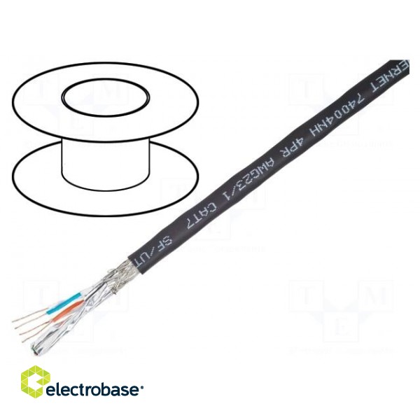 Wire | S/FTP | 4x2x23AWG | industrial Ethernet | 7 | solid | Cu | FRNC