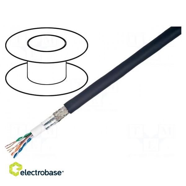 Wire | SF/UTP | 4x2x24AWG | industrial Ethernet,outdoor | 5e | Cu