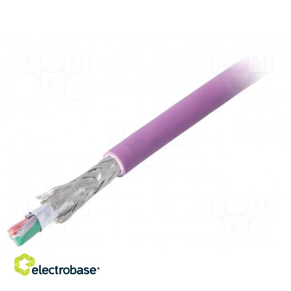 Wire | automatics | 1x2x0,64mm2 | stranded | Cu | PVC | violet | CPR: Eca