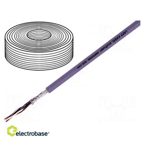 Wire | UNITRONIC® BUS CAN | 1x2x0.22mm2 | stranded | Cu | PVC | violet