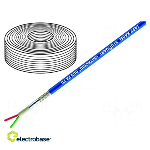 Wire | UNITRONIC® BUS PA | 1x2x1mm2 | stranded | Cu | PVC | blue | 250V