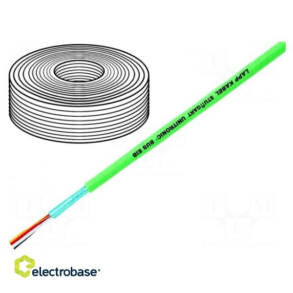 Wire | UNITRONIC® BUS PB PE FC | 1x2x0.64mm2 | solid | Cu | PE | black