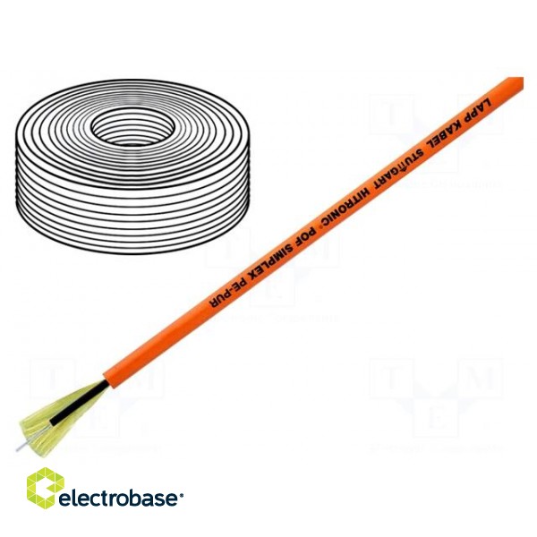 Wire: polimer optical fiber | Kind: HITRONIC® POF | Øcable: 5.5mm