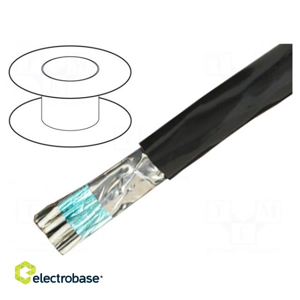 Wire | Alpha Essential C&C | 10x28AWG | PVC | dark grey | 600V | 30.5m