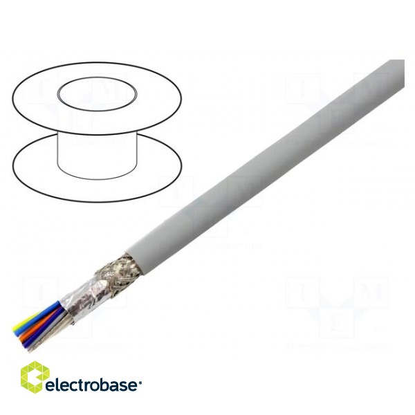 Wire | EcoCable Mini | 15x20AWG | MPPE | dark grey | 300V | halogen free