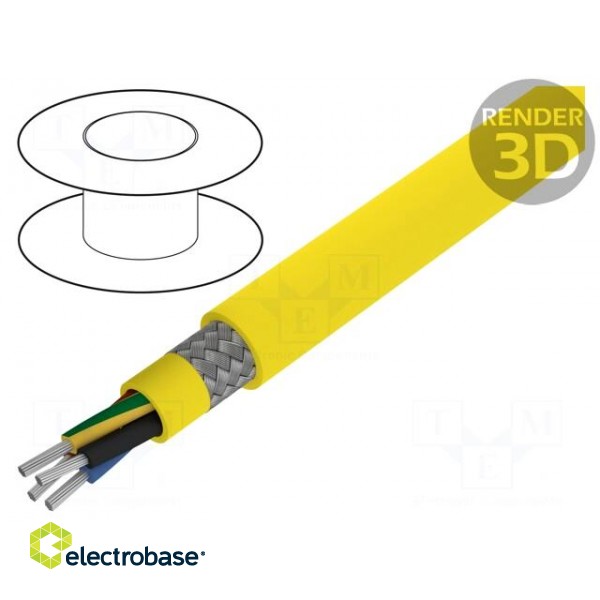 Wire | ÖLFLEX® 540 CP | 4G1,5mm2 | tinned copper braid | PUR | yellow