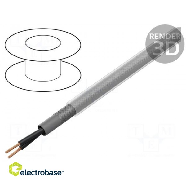 Wire | ÖLFLEX® CLASSIC 110 CY | 2x0,5mm2 | tinned copper braid | PVC