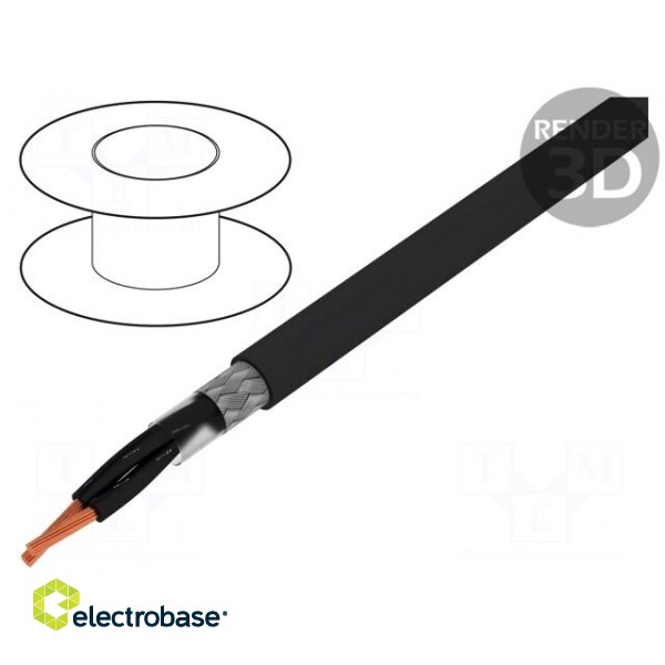 Wire | ÖLFLEX® CLASSIC 115 CY BK | 2x1mm2 | tinned copper braid