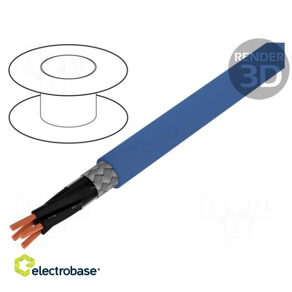 Wire | ÖLFLEX® EB CY | 2x1mm2 | Al-PET foil,tinned copper braid