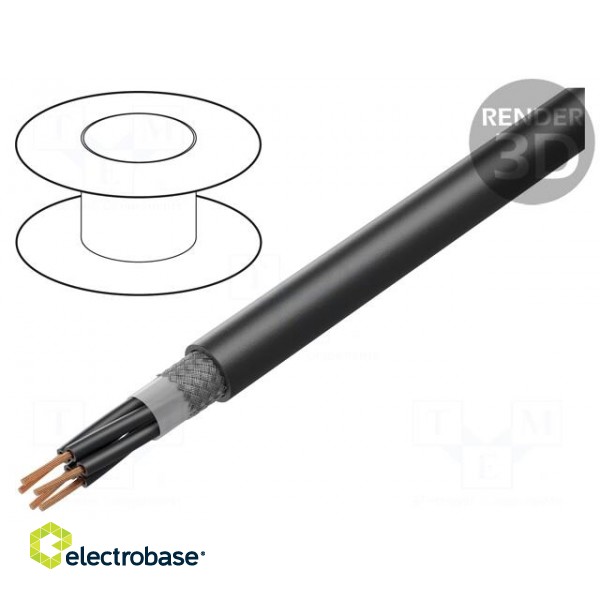 Wire | ÖLFLEX® ROBUST 215C | 5x1.5mm2 | black | 300V,500V | CPR: Fca