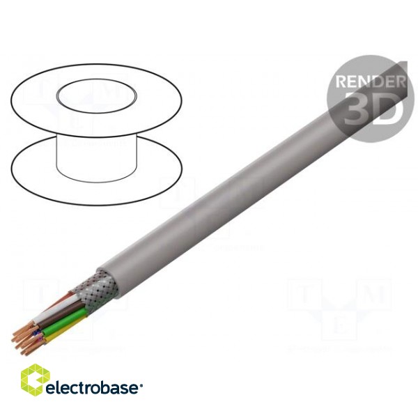 Wire | UNITRONIC® LiHCH | 10x0.25mm2 | PO | grey-beige | 60V | CPR: Eca