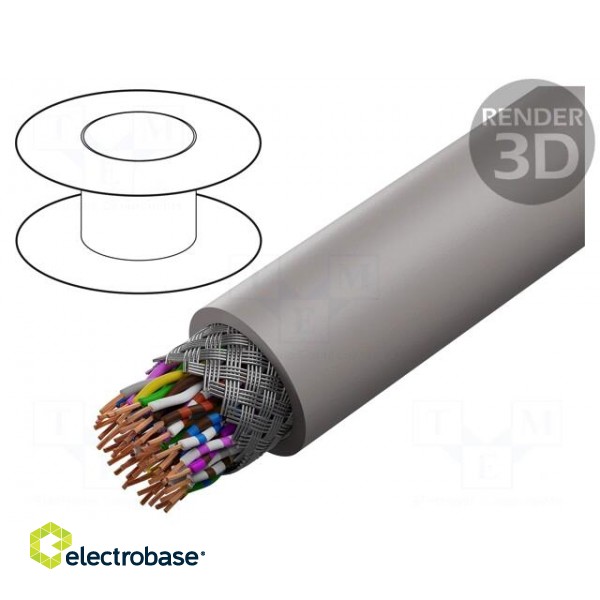 Wire | UNITRONIC® LiHCH (TP) | 25x2x0.14mm2 | LSZH | grey-beige | 60V