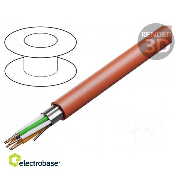 Wire: control cable | YnTKSYekw | 3x2x0.8mm | Insulation: PVC | 0.5mm2
