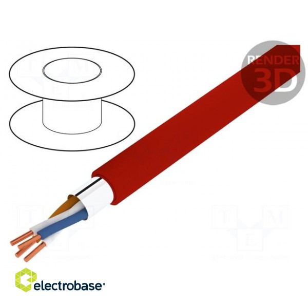 Wire: control cable | YnTKSYekw | 2x2x0.8mm | Insulation: PVC | 0.5mm2