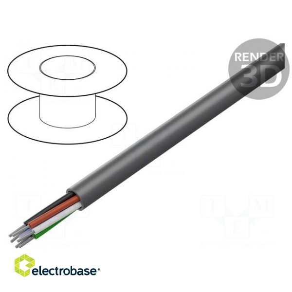 Wire | Alpha Essential C&C | 6x18AWG | unshielded | 300V | PVC | 30,5m